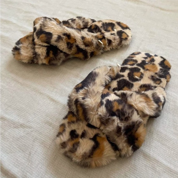 BNWOT Madewell Leopard print slippers - Picture 1 of 5